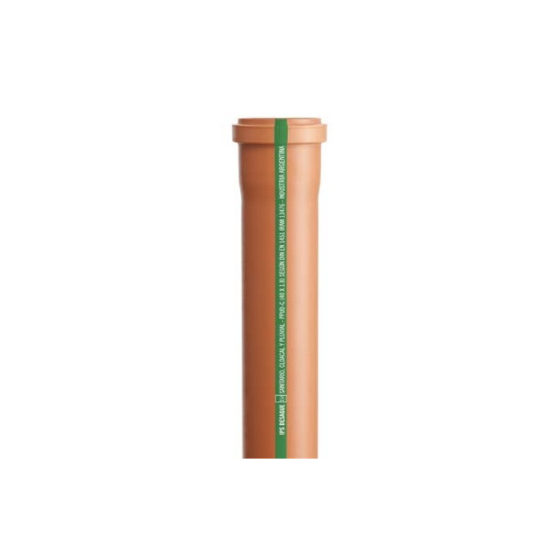 Tubo desague IPS 110 mm x 4 mts con junta elástica