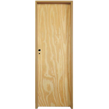 Puerta Placa pino marco chapa 20 - 70x10 Doble Aleta - Valentinuz - (Derecha)