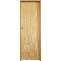 Puerta Placa pino marco chapa 20 - 80x10 Doble Aleta - Valentinuz - (Derecha)