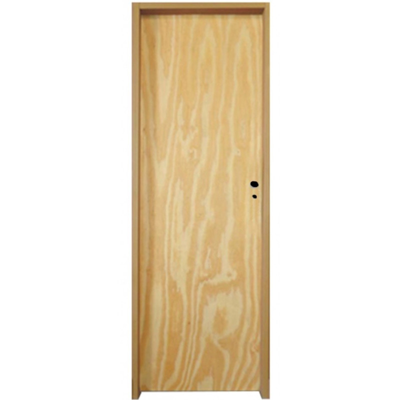 Puerta Placa pino marco chapa 20 - 80x10 Doble Aleta - Valentinuz - (Izquierda)