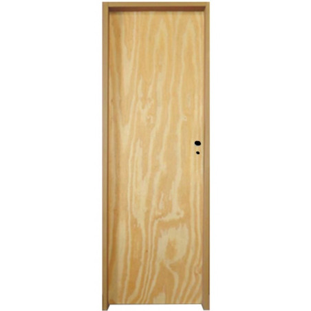 Puerta Placa pino marco chapa 20 - 80x10 Doble Aleta - Valentinuz - (Izquierda)