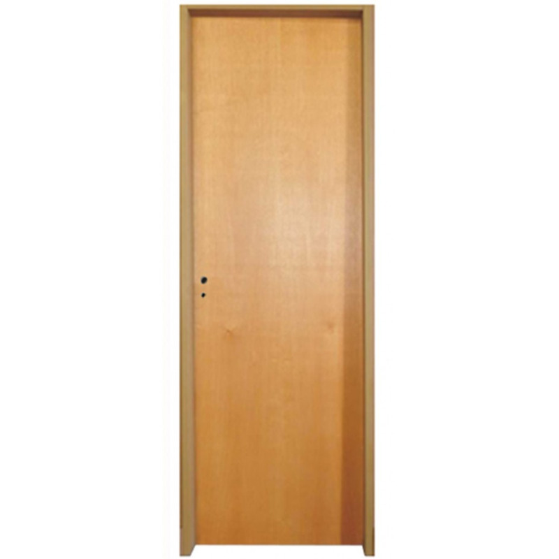 Puerta Placa cedro - Marco chapa 20 - 80x10 Doble aleta - Valentinuz (Derecha)