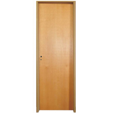 Puerta Placa cedro - Marco chapa 20 - 80x10 Doble aleta - Valentinuz (Derecha)