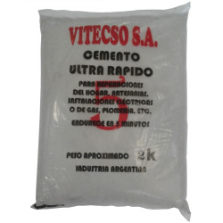 Vitecso cemento ultra rápido gris x 2 kg