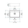 Johnson pileta simple Quadra Max Q71A - 1 orificio