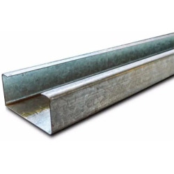 Perfil C galvanizado - 80x40x15x1.6 mm - Barra de 12m