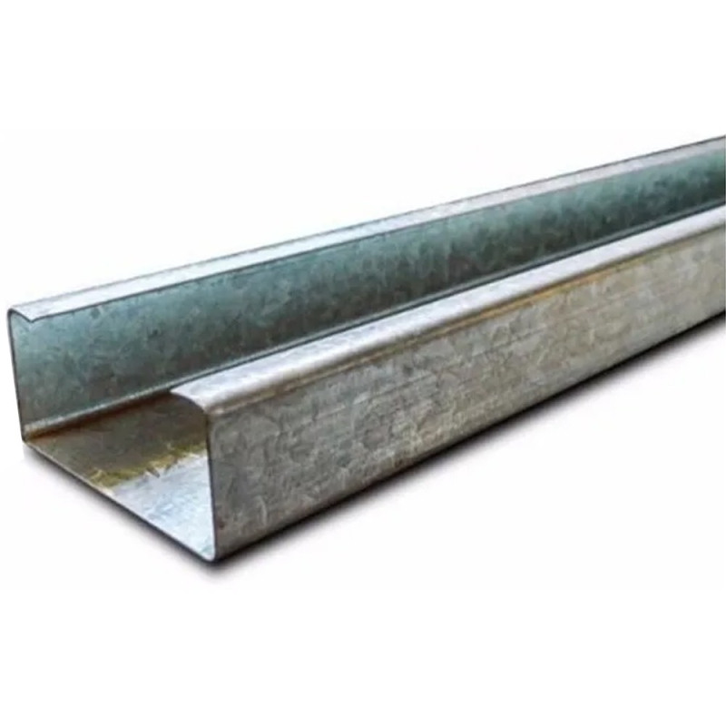 Perfil C galvanizado - 80x50x15x1.6mm - Barra de 12m