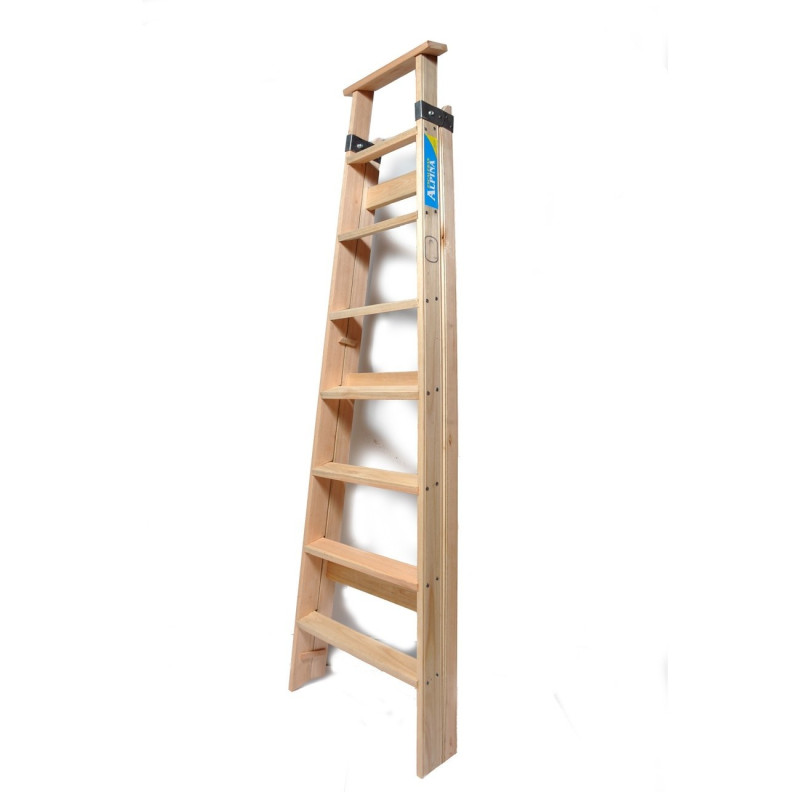 Escalera de madera - 8 escalones - Familiar 1.90 metros