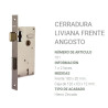 Cerradura liviana frente angosto prive 101 izquierda