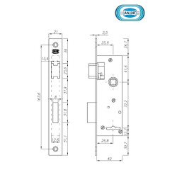 Cerradura de seguridad andif 857/40