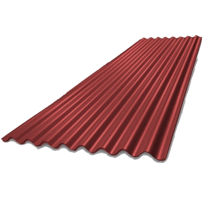 Chapa sinusoidal prepintada Rojo N°25 - 10.00m