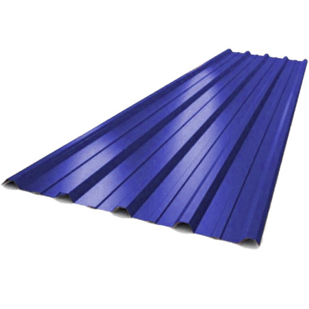 Chapa trapezoidal 101 prepintada azul millenium N°25 x 5.00 m