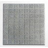 Baldoson Burnish adoquín recto gris con negro - Granito - 40x40x1.7 - Unidad