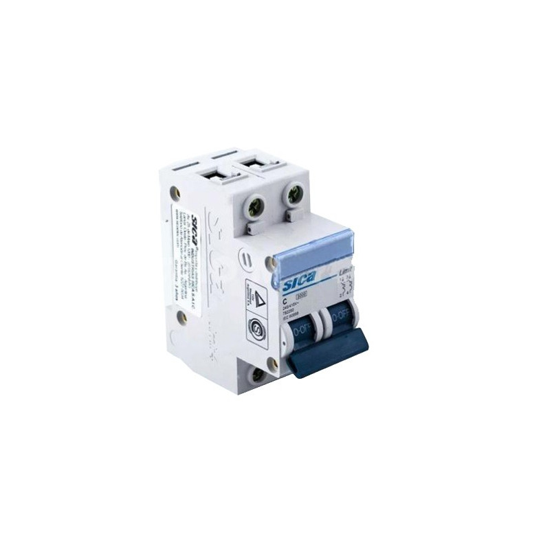 Interruptor termo magnético bipolar DIN 2x25 Amp - SICA