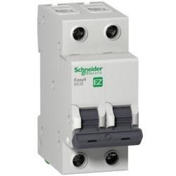 Interruptor termo magnético bipolar EASY9 2X10 Amp Schneider