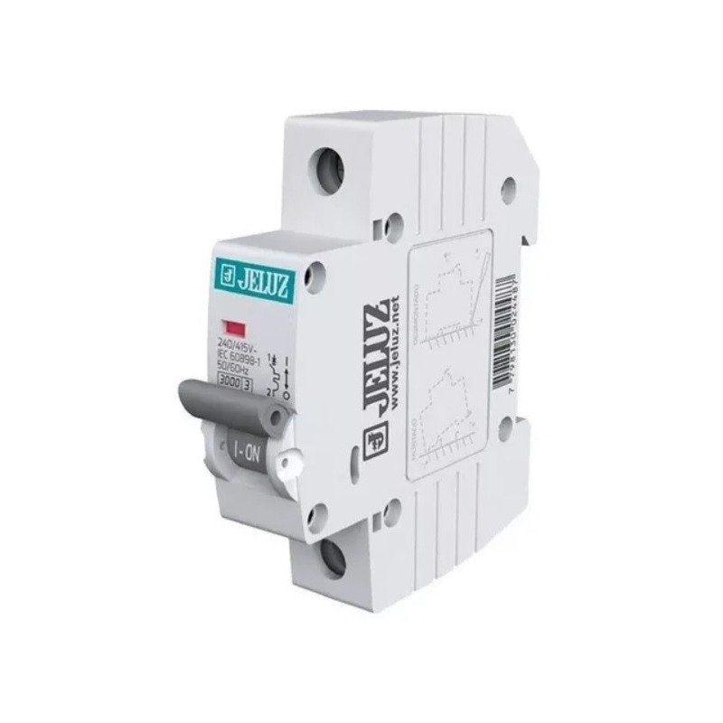 Interruptor termo magnético unipolar DIN 1x50 Amp Jeluz