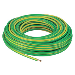Cable verde-amarillo 1 x 4,0mm Rollo x 100m