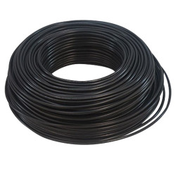Cable negro 1 x 2,5mm Rollo x 100m