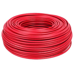 Cable rojo - 1 x 2,5mm - Rollo x 100m