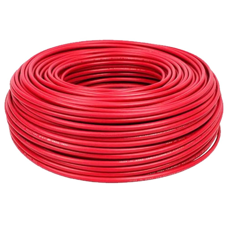 Cable rojo - 1 x 6,0mm x ml