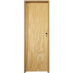 Puerta Placa pino marco chapa 20 - 70x10 Doble Aleta - Valentinuz - (Izquierda)