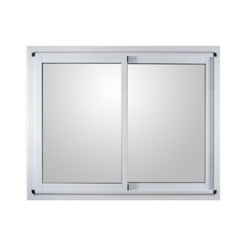Ventana aluminio blanco vidrio entero sin guía 150cm x 110cm
