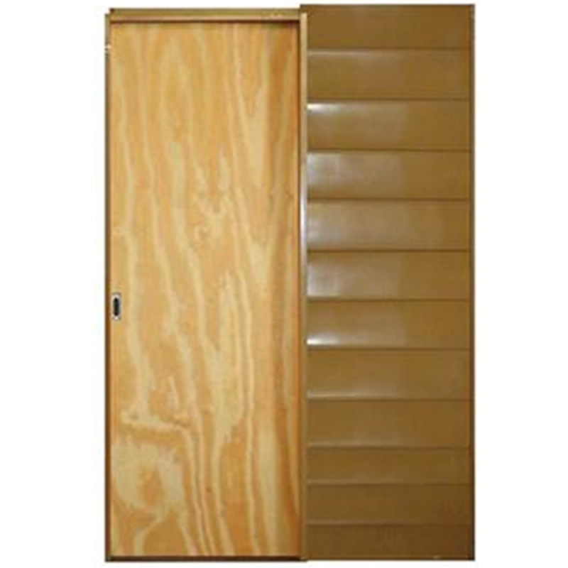 Puerta corrediza 70x15 pino - marco de chapa 18 - Valentinuz