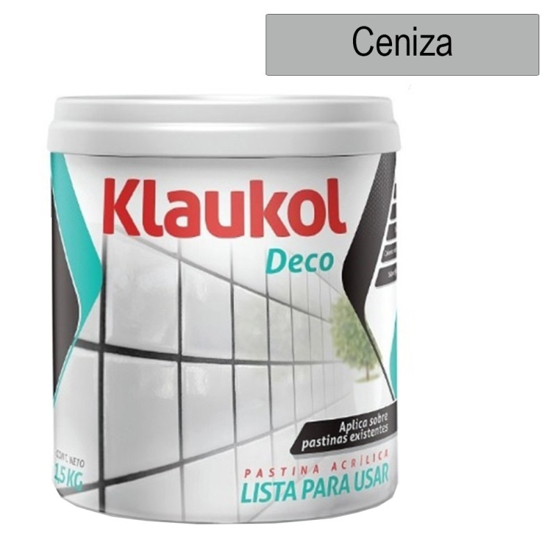 Pastina Ceniza Klaukol Deco 1.5kg