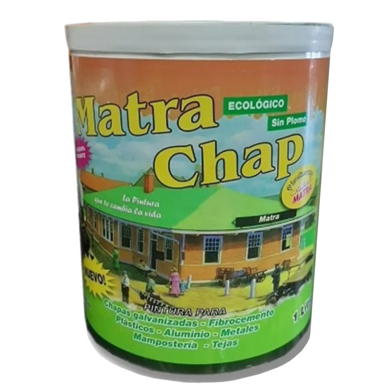 Matra - Pintura al agua para chapa - Gris - 4 litros