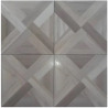 Lourdes madera entramada gris 35x35