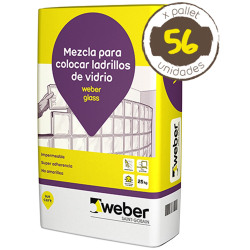 Pegamento Weber Glass blanco x 25kg