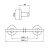 FV accesorio Libby toallero barral recto CR164/39