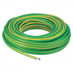 Cable verde-amarillo 1 x 2,5mm Rollo x 100m