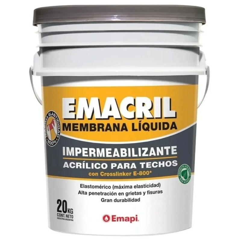 Membrana líquida blanca x 20kg - Emacril - EMAPI
