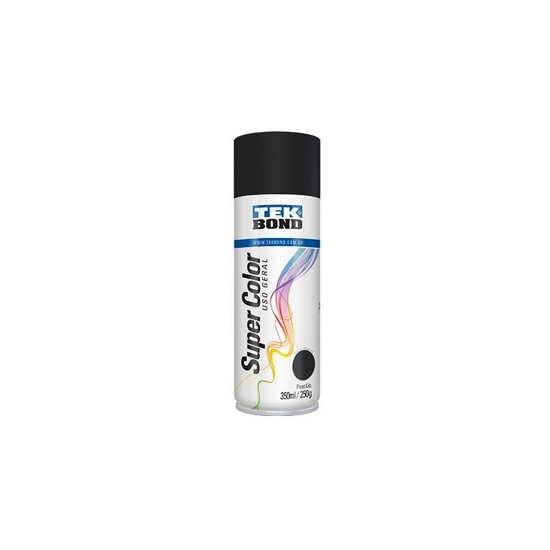 Pintura en aerosol 250gr - Uso general - Negro Mate