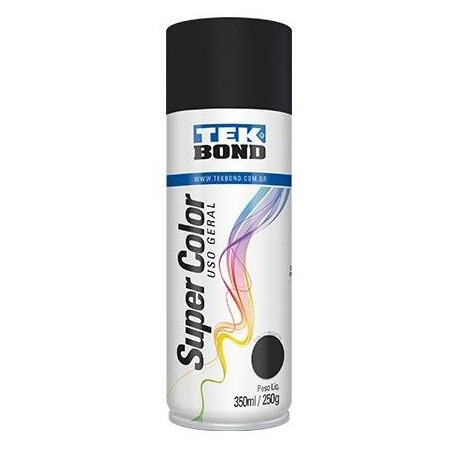 Pintura en aerosol 250gr - Uso general - Negro Mate