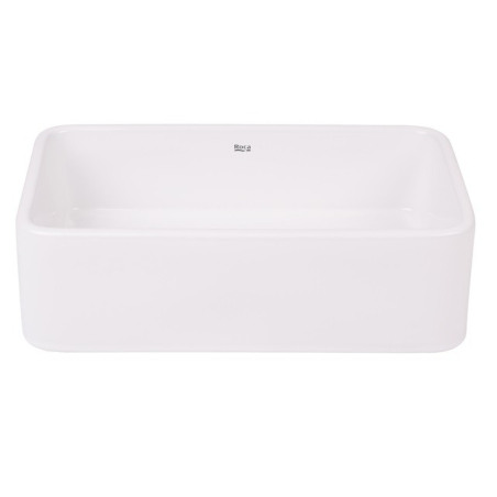 Roca bacha Lea rectangular de porcelana sobre encimera - Blanca - 450x300