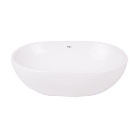 Roca bacha Lea Oval de porcelana sobre encimera - Blanca - 450x295