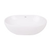 Roca bacha Lea Oval de porcelana sobre encimera - Blanca - 450x295