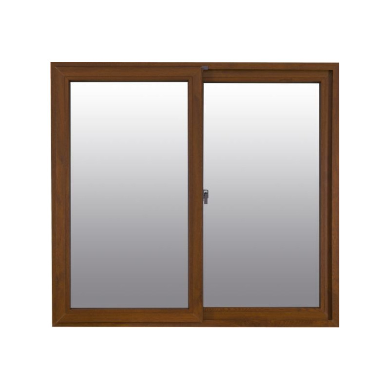 Ventana Nexo PVC Confort wood - Vidrio entero - Sin guía - 100x110cm