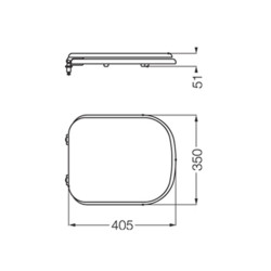 Asiento inodoro Bari blanco con herraje PVC - Ferrum - TKM