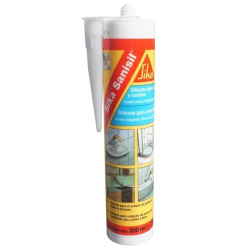 Silicona blanca 280ml - Baño/Cocina - Sanisil SIKA