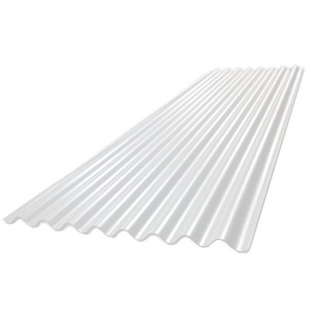 Chapa sinusoidal prepintada Blanca N°25 - 1.086 x 13.00m