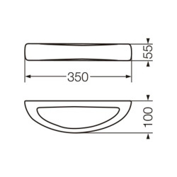 Ferrum Accesorio Adhesivo Fix Toallero integrado blanco ATH8C